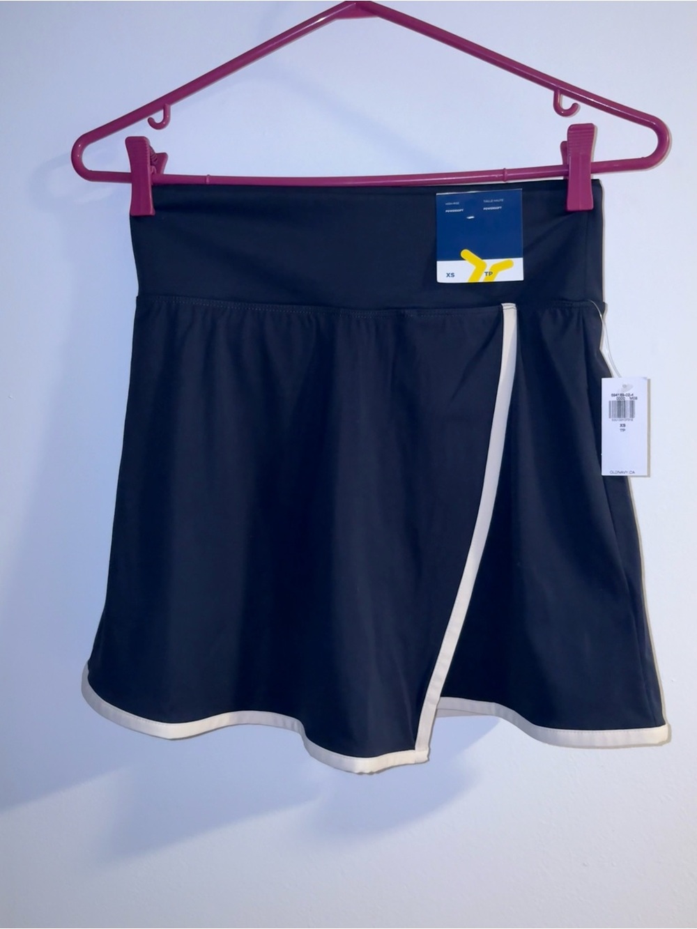 Blue Skort with White Trim - Athletic Wrap Style